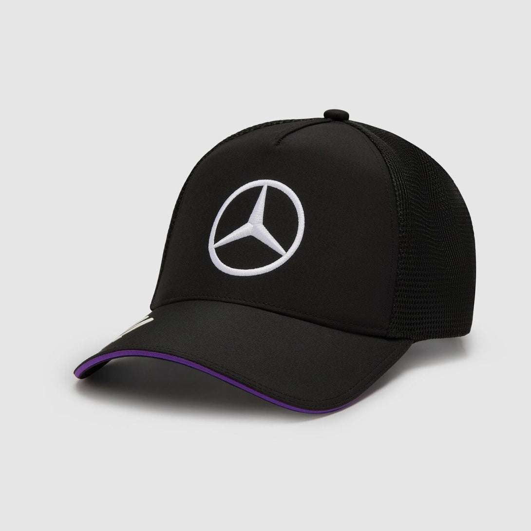 Boné Lewis Hamilton Trucker Preto - Mercedes AMG Petronas Motorsport