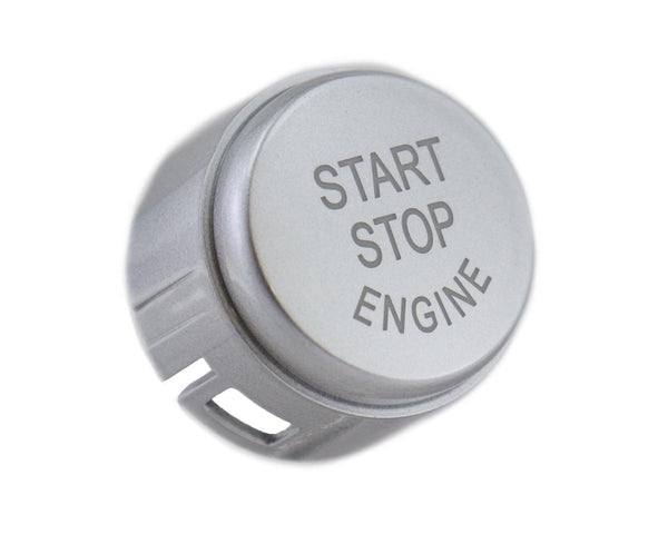 Botão Start Stop Cinza Brilhante BMW Série 1 2 3 5 6 7 X1 X2 X3 X4 X5 X6 F21 F22 F10 F11 - GTD Car Parts