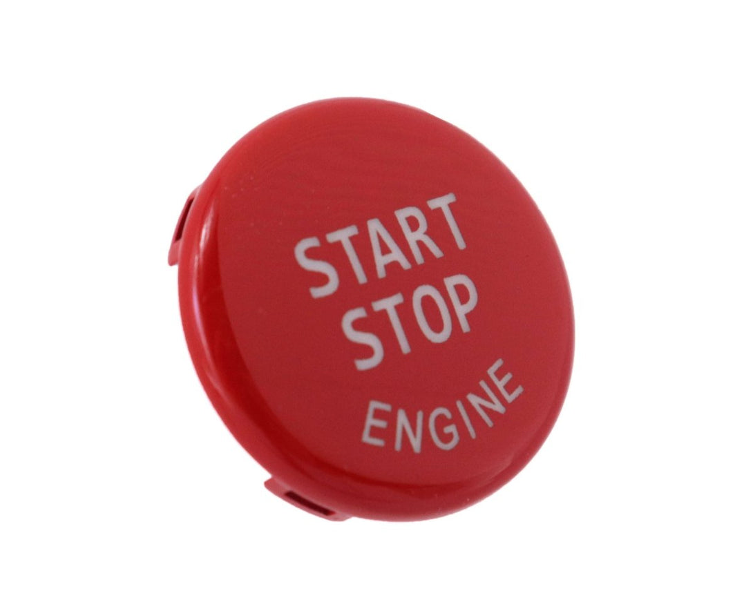 Botão Start Stop Vermelho Brilhante BMW Série 1/3/5/X1 X3 X6 E82 E87 E90 E91 2004 - 2015 - GTD Car Parts