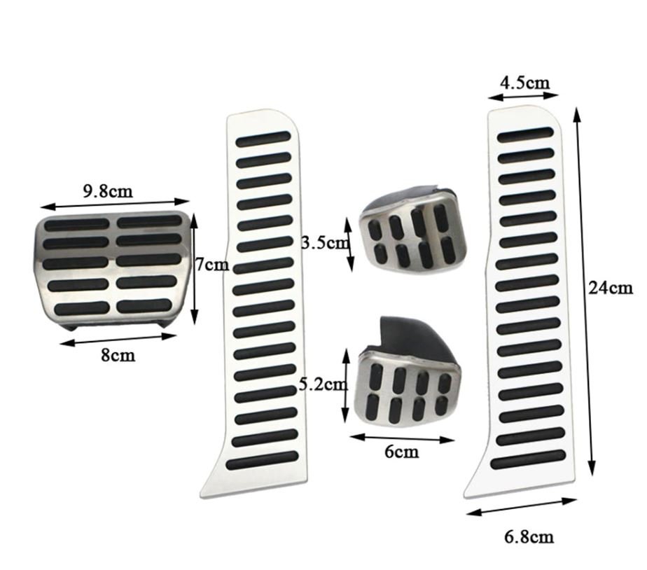 Capa Pedais Volkswagen Jetta MK6 2011-2017 Caixa Automática - GTD Car Parts