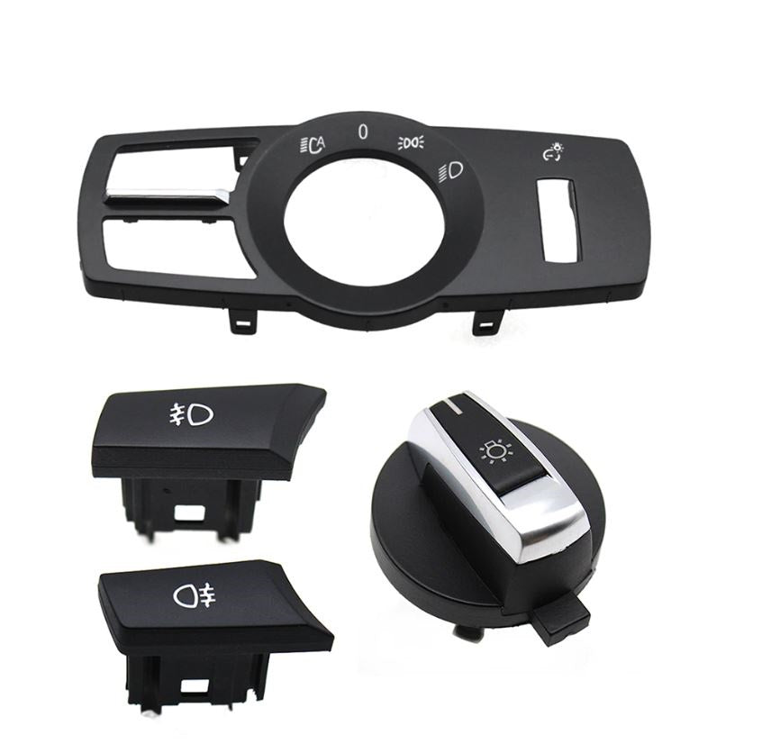 Moldura 4 Peças Comutador Luzes BMW Série 5/6/7 F10 F11 F01 F06 - GTD Car Parts