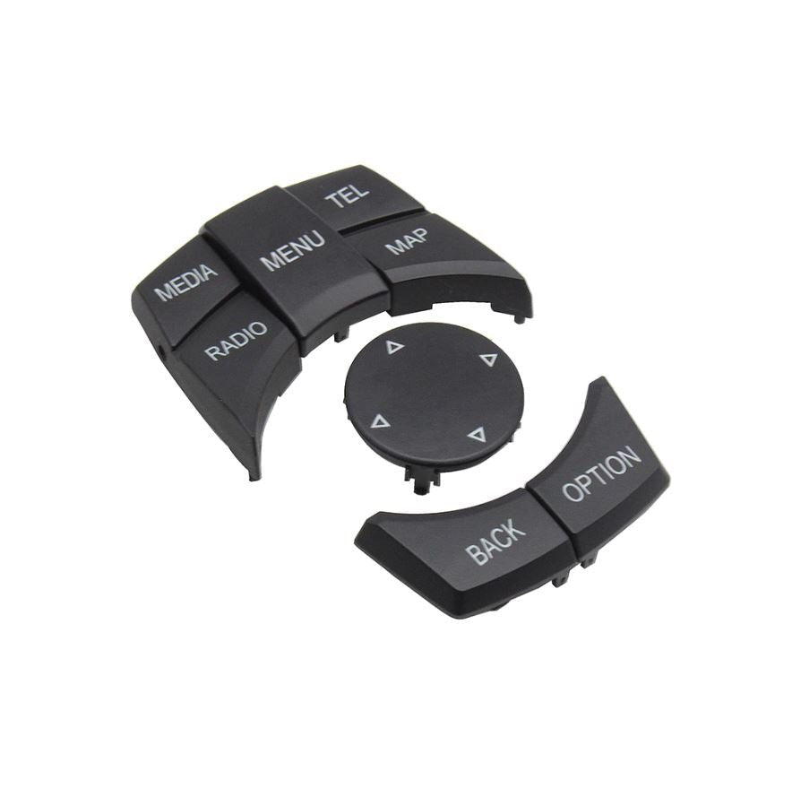 Pack 6 Botões IDRIVE CIC BMW 1/2/3/4/5/6/7 X3 X4 X5 X6 - MEDIA - GTD Car Parts