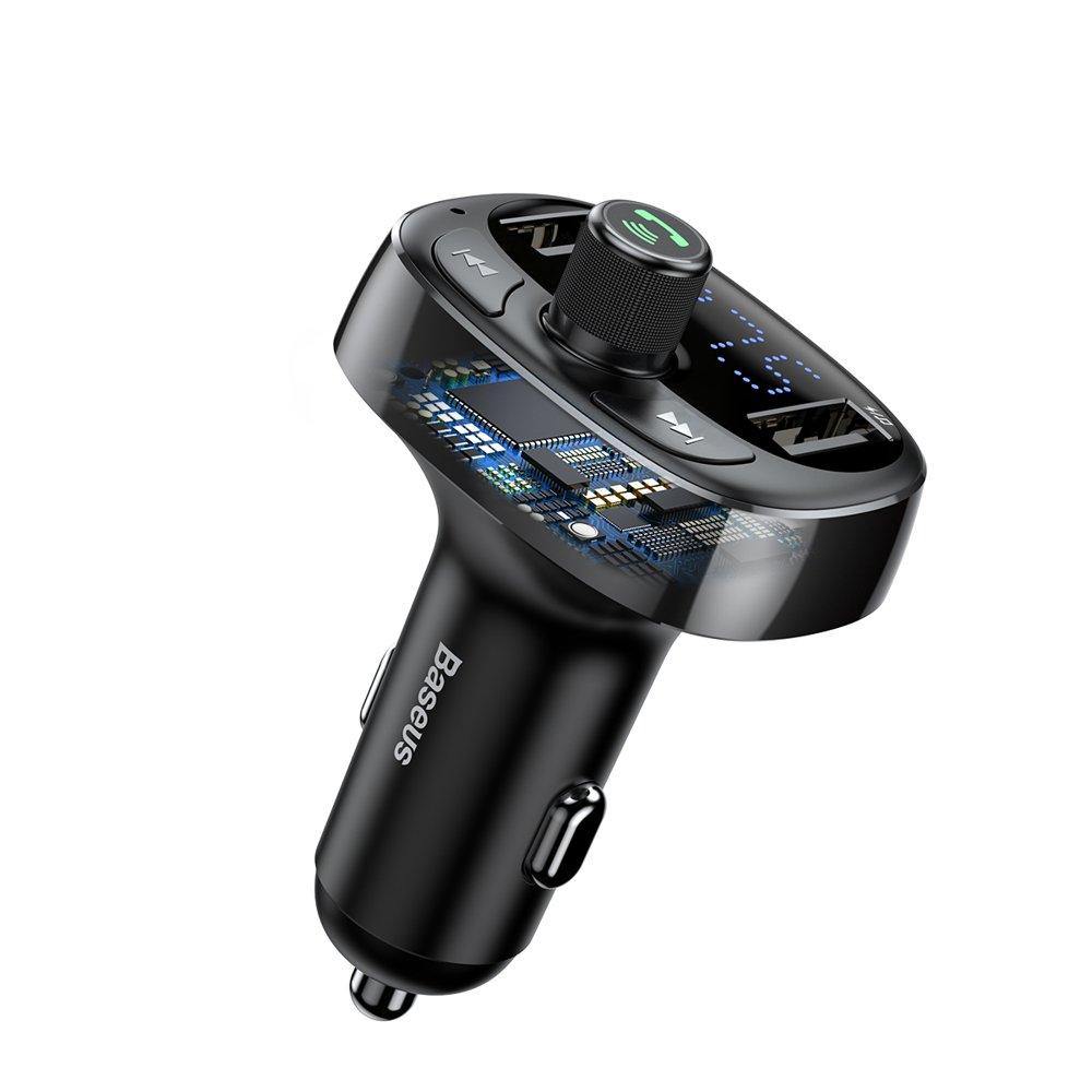 Transmisor FM Bluetooth, Adaptador De Radio Para Automóvil, Kit De Manos Libres Para Automovil Repr Afortunado Sencillez
